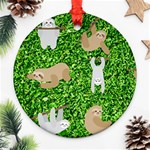 Funny Sloths Ornament (Round)