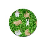 Funny Sloths Magnet 3  (Round)