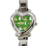 Funny Sloths Heart Italian Charm Watch