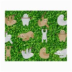 Funny Sloths Small Glasses Cloth