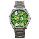 Funny Sloths Sport Metal Watch