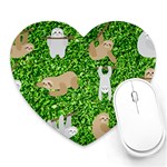 Funny Sloths Heart Mousepad