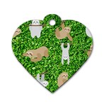 Funny Sloths Dog Tag Heart (One Side)