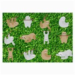 Funny Sloths Large Glasses Cloth (2 Sides)