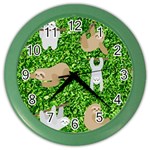 Funny Sloths Color Wall Clock