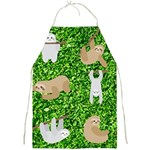 Funny Sloths Full Print Apron