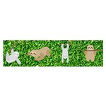 Funny Sloths Satin Scarf (Oblong)