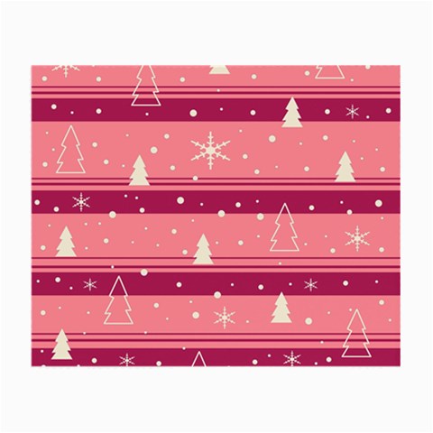 Pink Xmas Small Glasses Cloth from ArtsNow.com Front