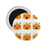 Halloween Pumpkin Emojis 2.25  Magnet