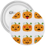 Halloween Pumpkin Emojis 3  Button