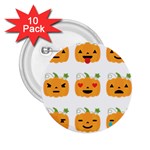 Halloween Pumpkin Emojis 2.25  Button (10 pack)