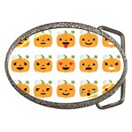 Halloween Pumpkin Emojis Belt Buckle