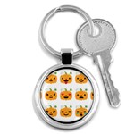 Halloween Pumpkin Emojis Key Chain (Round)