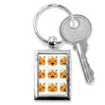 Halloween Pumpkin Emojis Key Chain (Rectangle)