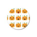 Halloween Pumpkin Emojis Magnet 3  (Round)