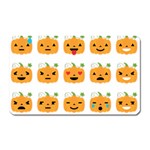 Halloween Pumpkin Emojis Magnet (Rectangular)