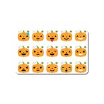 Halloween Pumpkin Emojis Magnet (Name Card)