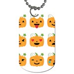 Halloween Pumpkin Emojis Dog Tag (One Side)