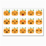 Halloween Pumpkin Emojis Postcard 4  x 6 