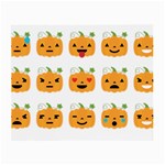 Halloween Pumpkin Emojis Small Glasses Cloth