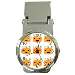 Halloween Pumpkin Emojis Money Clip Watch