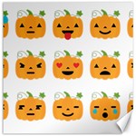 Halloween Pumpkin Emojis Canvas 12  x 12 