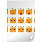 Halloween Pumpkin Emojis Canvas 12  x 18 