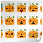 Halloween Pumpkin Emojis Canvas 16  x 16 