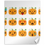 Halloween Pumpkin Emojis Canvas 16  x 20 