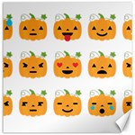 Halloween Pumpkin Emojis Canvas 20  x 20 