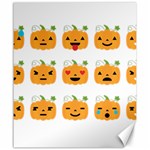 Halloween Pumpkin Emojis Canvas 20  x 24 