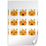 Halloween Pumpkin Emojis Canvas 24  x 36 