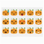 Halloween Pumpkin Emojis Large Glasses Cloth