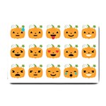 Halloween Pumpkin Emojis Small Doormat