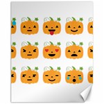 Halloween Pumpkin Emojis Canvas 11  x 14 