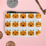 Halloween Pumpkin Emojis Mini Coin Purse