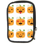 Halloween Pumpkin Emojis Compact Camera Leather Case