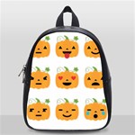 Halloween Pumpkin Emojis School Bag (Small)