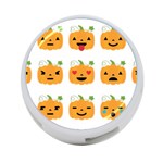 Halloween Pumpkin Emojis 4-Port USB Hub (Two Sides)