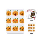 Halloween Pumpkin Emojis Playing Cards (Mini)