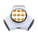 Halloween Pumpkin Emojis 3-Port USB Hub