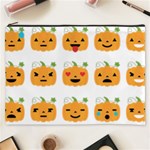 Halloween Pumpkin Emojis Cosmetic Bag (XXXL)