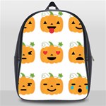 Halloween Pumpkin Emojis School Bag (XL)