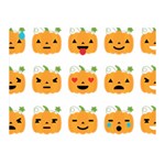 Halloween Pumpkin Emojis Double Sided Flano Blanket (Mini)