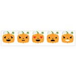 Halloween Pumpkin Emojis Flano Scarf (Small)