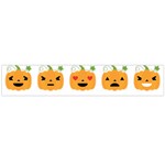 Halloween Pumpkin Emojis Flano Scarf (Large)