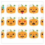 Halloween Pumpkin Emojis Large Satin Scarf (Square)