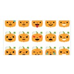 Halloween Pumpkin Emojis Satin Shawl