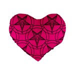 Halloween Baphomet Standard 16  Premium Heart Shape Cushion 