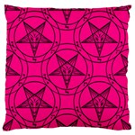 Halloween Baphomet Large Flano Cushion Case (One Side)